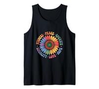 Sunflower Vintage Design Featuring Human Rights Peace Tank Top