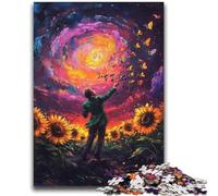 Sunflower Violin 1000 Piece Jigsaw Puzzle for Adults And Teenagers,Learning Educational Toy for Is Ideal As A Gift for The Whole Family (38x52cm)
