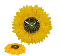 Sunflower Wall Clock - Living Room Modern Decor Wall Sunflower Clock | Wall Decorative Clock | Indoor Outdoor Ornament Vintage Country Floral Wall Clock For Kitchen, Dining Room