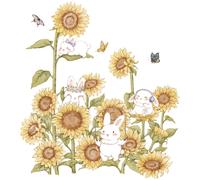 Sunflower Wall Stickers, 3D Yellow Flower Wall Decals, Easy Peel and Stick Wallpaper, DIY Removable Wall Art Mural for Bathroom, Bedroom, Nursery, TV Shower Door Home Decor,Blooming sunflowers