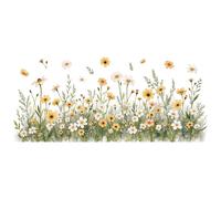 Sunflower Wall Stickers, 3D Yellow Flower Wall Decals, Easy Peel and Stick Wallpaper, DIY Removable Wall Art Mural for Bathroom, Bedroom, Nursery, TV Shower Door Home Decor,daisy