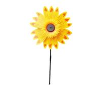 Sunflower Wind Spinner with Stake Portable Plastic Decorative Sunflower Wind Spinners Outdoor for the Yard Garden Kindergarten