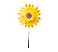 Sunflower Wind Spinner with Stake Portable Plastic Decorative Sunflower Wind Spinners Outdoor for the Yard Garden Kindergarten