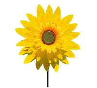 Sunflower Wind Spinners Lawn Pinwheels,1Pcs Large Windmill Pinwheel for Garden Yard Party Outdoor Decor,Sculptures Spinner Rainbow Windmills Statue Courtyard Balcony Decoration