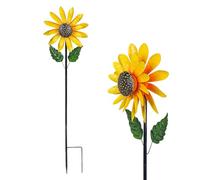 Sunflower Windmill, Sunflower Left Outside For A Long Time Under The Rain And Snow Sunflower Windmills, Lawn Patio Decor