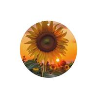 Sunflower With Sunset Car Air Fresheners 6 Pcs, Funny Hanging Car Air Fresheners Cute Long Lasting Scented Mirror Hanging Decoration Ornaments Gift Interior Decor Accessories For Men Women