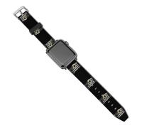 Sunflower with Usa Flag Watch Band Leather Replacement Watch Strap Bands for Men Women Sports