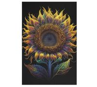 Sunflower Wooden Jigsaw Puzzles, 1000 Piece Puzzle Board Game, Best Gift for Adults And Kids, Family Game, （78×53cm）