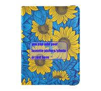 Sunflower Yellow customize Leather Passport Holder Covers Case Passport Cover Passport Holder Lightweight, sunflower yellow, One Size