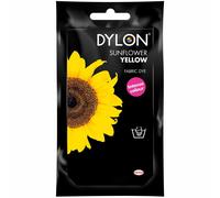 (Sunflower Yellow) DYLON Hand Fabric Dye Sachet For Clothes & Soft Furnishings, 50g