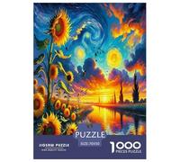 Sunflower1000 Piece Jigsaw Puzzle for Adults And Kids Family Game LandscapeFun And Challenging for Home Decoration Great Gift Idea70x50cm/1000pcs