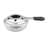 sunflowerany Stainless Steel Fondue Burner, Alcohol Stove Burner, Chocolate Cheese Fondue Safety Burner, Mini Hot Pot Outdoor Camping Panic Cooking Pot For Camping Panic Cooking