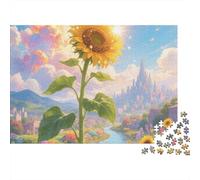 SunflowerJigsaw Puzzle Flower Non Toxic Couples Logic Training Party Game Best Puzzle Gift 1000 Pieces 70x50cm/1000pcs