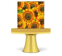 Sunflowers A4 Cake Wrap/Cake Ribbon Cake Topper premium icing paper sun flowers