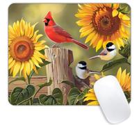 Sunflowers and Songbirds Mouse pad Customized Mousepad Non-Slip Rubber Base Mouse Pads for Computers Laptop Office Desk Accessories Mouse pad