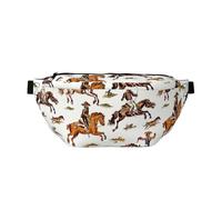 Sunflowers and Striped Floral Waistpacks Sling Bag Crossbody Bags Chest Daypack Bumbag for Running Cycling Outdoors