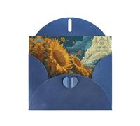 Sunflowers are roaring Blue Patterns greeting card 6x4 inches with envelope, covering birthdays, weddings and other occasions