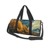 Sunflowers are roaring Canvas travel bag, large capacity, can be carried on the shoulder