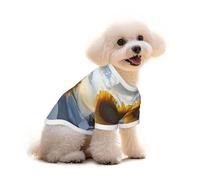 Sunflowers at Dawn Dog T-Shirt Clothes Apparel Puppy Vest Pet and Elastic Tank Top Clothing, Dogs Cats Pullovers Cute Breathable Soft Small