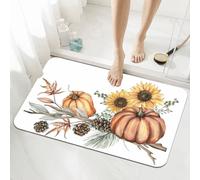 Sunflowers Bath Mat Non Slip 120x170cm Quick-drying Bathroom Shower Floor Mat, Super Absorbent Carpet, Indoor Easy to Clean Washable Rug for Bedroom, Living Room, Kitchen, Toilet, Door, Bathtub 5-1080