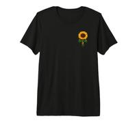 Sunflowers Blooms Aesthetic Pattern Florals Premium T-Shirt
