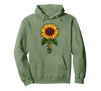 Sunflowers Blooms Aesthetic Pattern Florals Pullover Hoodie