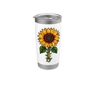 Sunflowers Blooms Aesthetic Pattern Florals Stainless Steel Insulated Tumbler