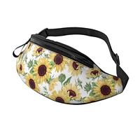 Sunflowers Casual Fanny Waist Pack for Men Women Adjustable Belt Waist Bag for Traveling Hiking Cycling Running Festival Rave
