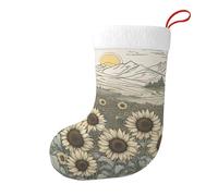Sunflowers Chamomile Christmas Stocking, Candy Gift Bags, Hanging Stocking Ornament, Christmas Decorations