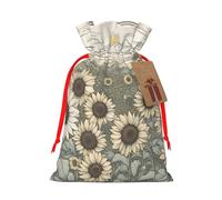 Sunflowers Chamomile Gift Bag with Handles and tag, Perfect for Christmas, Birthday, Wedding or Daily Gift - (M)