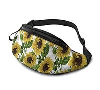 Sunflowers Fanny Pack for Men Women,Crossbody Waist Bag Pack,Belt Bag for Travel Walking Running Hiking Cycling