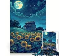 Sunflowers Field Nature 1000 Piece Jigsaw Puzzles for Teenagers Smart Game Bonding Time Image Assembly Fine Art Piece 38x52cm