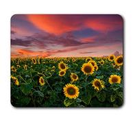Sunflowers Field Sunset Flowers Mouse Mat Pad Computer PC Laptop Gaming Office Home Desk Accessory Gadget 14370