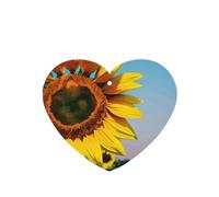 Sunflowers Flowers Printing 10 Pcs Car Air Freshener Hanging Sheets Scented Hanging Sheets With Rope For Home