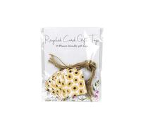 Sunflowers Folded Gift Tags - Floral Rectangular Shaped Eco-Friendly Recycled Card Present Tags 10 Pack