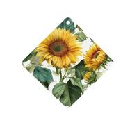 Sunflowers Forever Printed Car Air Fresheners Long Lasting Hanging Ocean Scented Cards Tablets for Closet Bathroom