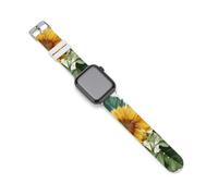 Sunflowers Forever Sports Silicone Watch Band Quick Release Waterproof Replacement Strap Compatible with IWatch 38mm/40mm