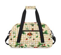 Sunflowers Fun Style Gym Bag Sports Duffle Bag Weekend Sleepover Duffel Bags Small Travel Tote for Overnight Workout Gymnastics Dance Ballet, The Food Funny Texture, 18.9 x 8.7 x 10.6 in, Duffel Bags