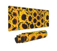 Sunflowers Gaming Mousepad Large Waterproof Non-Slip Desk Mat for Home Office Work Computer, Keyboard Pad Work from Home Essentials - 80x30cm