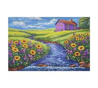 Sunflowers Garden 1000 Pieces Set Premium Jigsaw Puzzle Teen Fans 14-18 Yrs Logic Skill Leisure Adventure Valentines Gift Creativity & Gift Giving 1000 PCS
