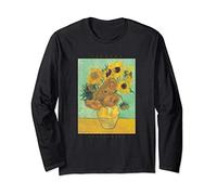 Sunflowers Graphic Tee Vincent Van Gogh Art Gift Womens Girl Long Sleeve T-Shirt