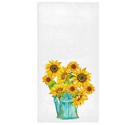 Sunflowers Hand Towels Sunflower Florals Towel Spring Summer Autumn Soft Kitchen Tea Towels Dish Washcloths Thin Guest Face Towel Portable Bath Decorations Housewarming Gifts 27.5" X 15.7"