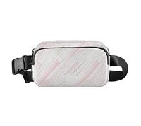 Sunflowers Honey Bees Gnomes Women Men Teenagers Fashionable Crossbody Bag Waist Packs for Travel Gym Work, Rose Gold Pink Glitter, One Size