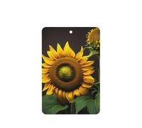 Sunflowers In The Weeds Printing 10 Pcs Car Air Freshener Hanging Sheets Scented Hanging Sheets With Rope For Home