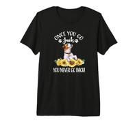Sunflowers JRT Dog Lover Once You Go Jack Never Back Premium T-Shirt