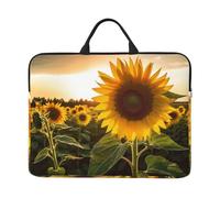Sunflowers Laptop Case Sleeve 14 inch Shockproof Protective Notebook Case Travel Laptop Bag with Handle Waterproof Computer Cover Briefcase Handbags for Men Women