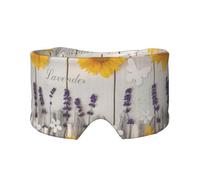 Sunflowers On Wooden Print Eye and Ear Muffs Blackout Sleeping Noise Blocking Ear for Adults Kids Men Women