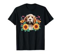 Sunflowers Petit Basset Griffon Vendéen PBGV T-Shirt