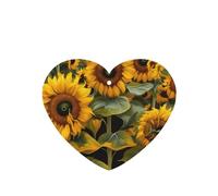 Sunflowers Printing 10 Pcs Car Air Freshener Hanging Sheets Scented Hanging Sheets With Rope For Home