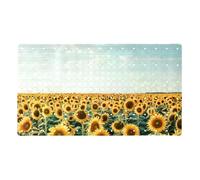 Sunflowers Sky Bath Mat Shower Mat for Inside Shower Non Slip PVC Bathtub Mats for Bathroom Wet Shower Areas (38.5 x 68cm)